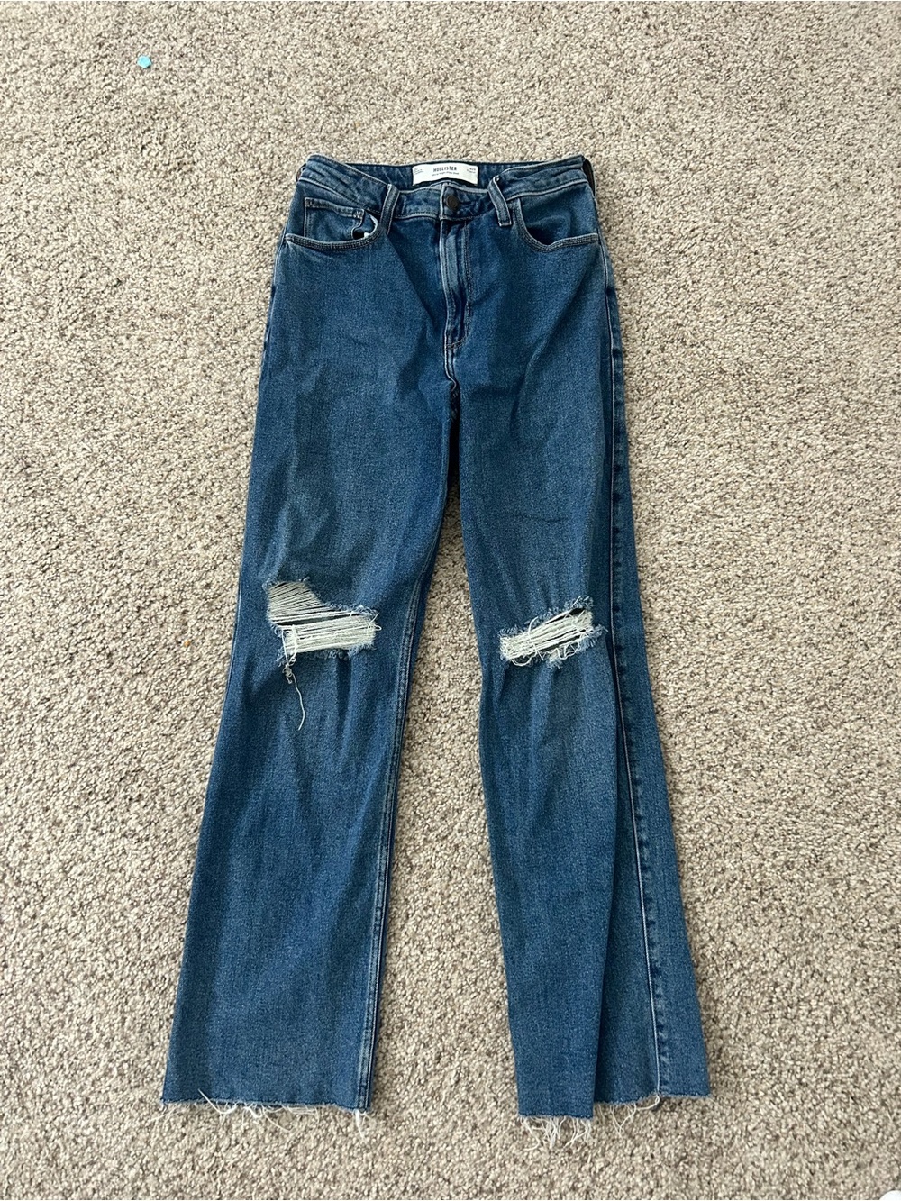 Dark Blue Hollister Dad Jeans